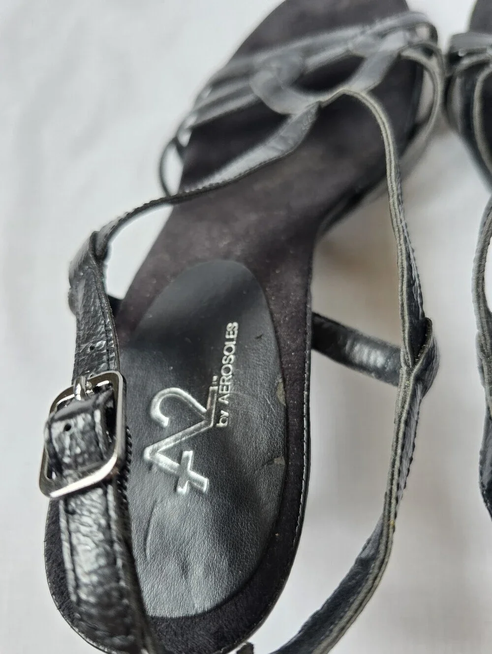 A2 by Aerosoles▪️Powermove Black Strappy Heel